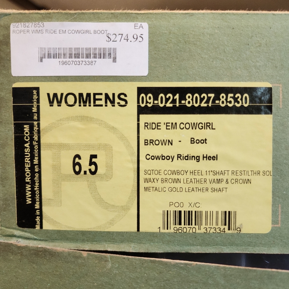 Womens cowboy boots 6.5 - Picture 4 of 6